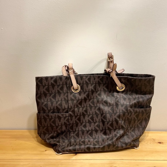 MICHAEL KORS logo label satchel bag 💼 - Picture 3 of 15